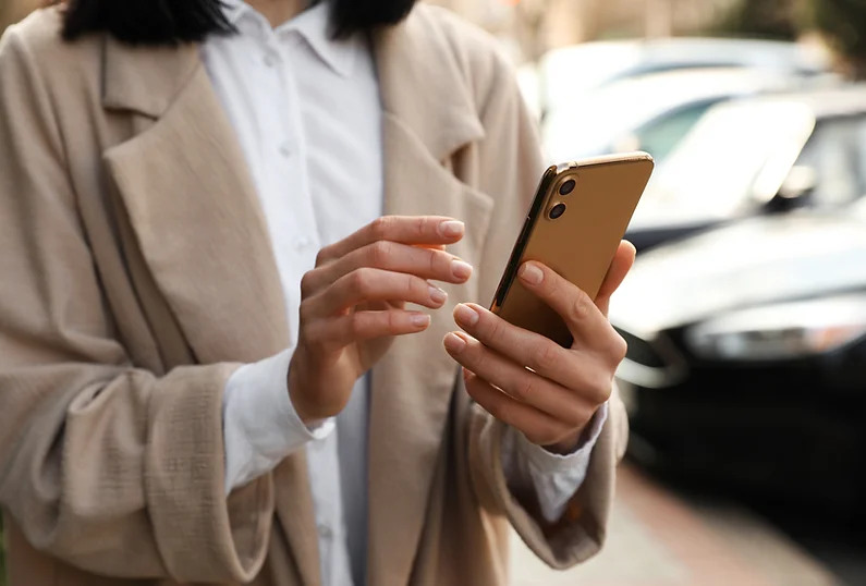 Woman on her cellphone